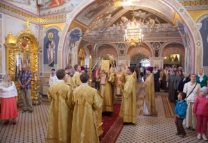 Божественная литургия в Свято-Троицком кафедральном соборе г.Саратова