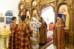 Божественная литургия в храме во имя святых бессребреников и чудотворцев Космы и Дамиана г. Саратова