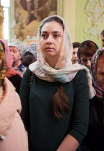 Божественная литургия в храме в честь Покрова Пресвятой Богородицы г.Саратова