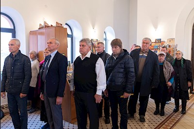 Божественная литургия в храме преподобного Сергия Радонежского г. Саратова