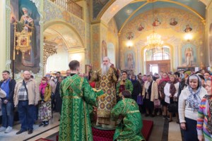 Божественная литургия в храме в честь Покрова Пресвятой Богородицы г. Саратова