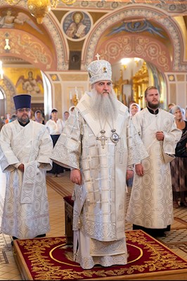 Божественная литургия в Свято-Троицком кафедральном соборе г. Саратова
