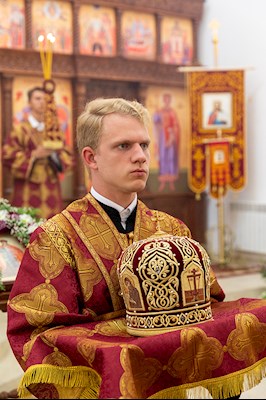 Божественная литургия в храме во имя святых благоверных князей страстотерпцев Бориса и Глеба г. Саратова