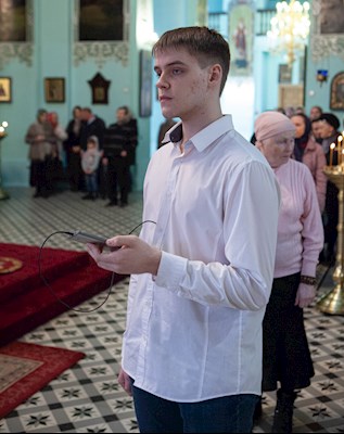 Всенощное бдение в храме в честь Сошествия Святого Духа г. Саратова