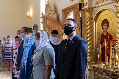 Всенощное бдение в храме в честь Казанской иконы Божией Матери р.п. Татищево