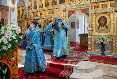 Божественная литургия в Свято-Алексиевском женском монастыре г. Саратова