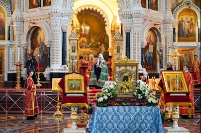 Митрополит Игнатий принял участие в Божественной литургии и торжествах в день тезоименитства Святейшего Патриарха Кирилла