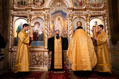 Митрополит Игнатий совершил всенощное бдение в Покровском соборе г. Саратова