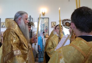 Всенощное бдение в храме в честь Рождества Христова города Вольска