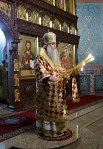 Всенощное бдение в Крестовоздвиженском храме города Хвалынска
