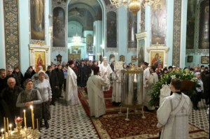 В праздник Крещения Господня Митрополит Лонгин совершил Божественную литургию и Чин Великого освящения воды