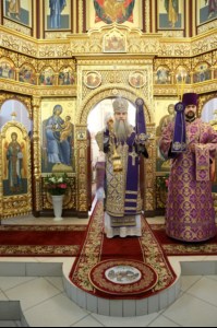 Божественная литургия в храме великомученика Георгия Победоносца г. Саратова