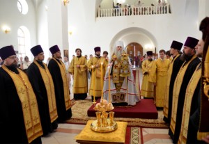 Всенощное бдение в храме в честь Рождества Христова г. Саратова