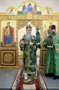 Божественная литургия в храме блаженной Ксении Петербургской г. Саратова на территории ИТК УШ-382/33
