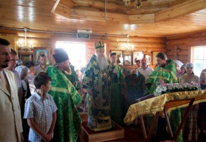 Всенощное бдение в храме во имя преподобного Сергия Радонежского с. Кошели Воскресенского района