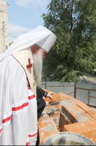 Чин основания храма во имя апостола и евангелиста Иоанна Богослова в Октябрьском районе города Саратова