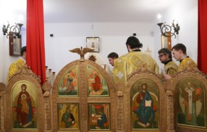 Божественная литургия и Великое освящение в Свято-Алексиевском женском монастыре г. Саратова