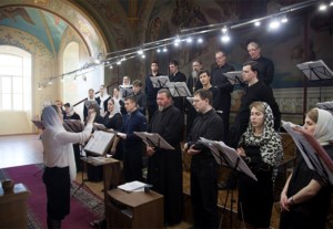 Всенощное бдение в храме в честь Покрова Пресвятой Богородицы г.Саратова