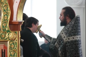Литургия Преждеосвященных Даров в храме в честь иконы Божией Матери «Утоли моя печали»