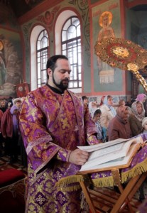 Божественная литургия в Крестовоздвиженском храме г. Хвалынска