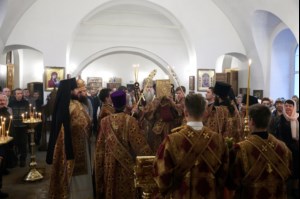 Божественная литургия в Спасо-Преображенском мужском монастыре г.Саратова