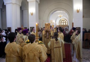 Божественная литургия в Свято-Алексиевском женском монастыре г. Саратова