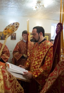 Божественная литургия в храме во имя святой блаженной Матроны Московской п.Красный Октябрь Саратовского района