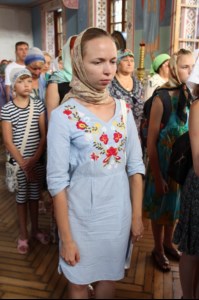 Божественная литургия в храме всех Крымских святых и великомученика Феодора Стратилата в г. Алушта