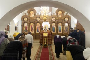 Божественная литургия в храме во имя святых бессребреников и чудотворцев Космы и Дамиана г. Саратова
