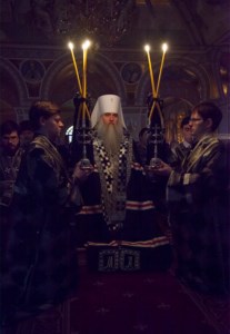 Великое повечерие с чтением канона преподобного Андрея Критского в Свято-Троицком кафедральном соборе г.Саратова