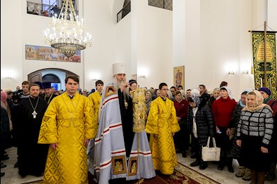 Всенощное бдение в храме святителя Спиридона Тримифунтского г. Саратова