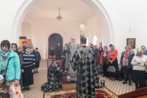 Литургия Преждеосвященных Даров в храме во имя преподобного Сергия Радонежского г.Саратова