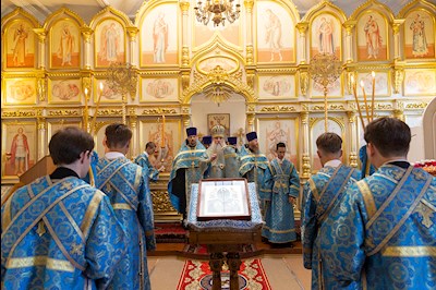 Всенощное бдение в храме Рождества Христова г. Вольска
