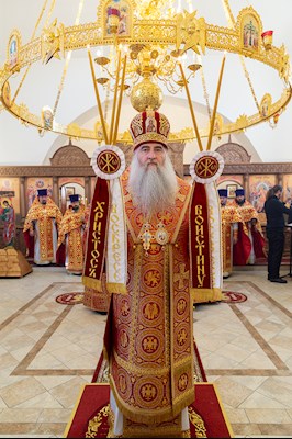 Божественная литургия в храме Воскресения Христова г. Саратова