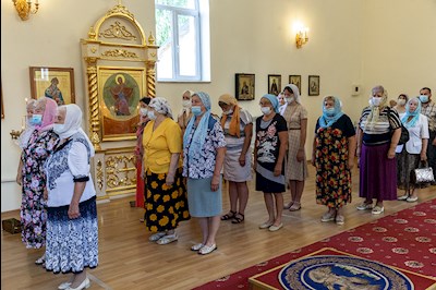 Всенощное бдение в храме в честь Казанской иконы Божией Матери р.п. Татищево