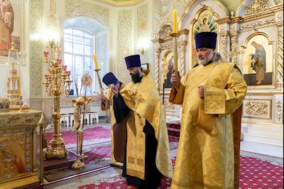 Всенощное бдение в храме Покрова Пресвятой Богородицы г. Саратова
