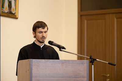 Митрополит Игнатий принял участие в защите выпускных квалификационных работ магистров в СПДС