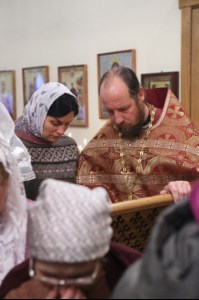 Божественная литургия в храме во имя священномученика Космы Саратовского