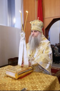 Божественная литургия в храме во имя святого великомученика Георгия Победоносца города Саратова