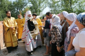 Чин основания храма во имя апостола и евангелиста Иоанна Богослова в Октябрьском районе города Саратова