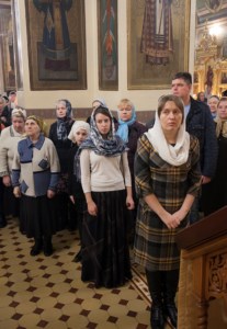 Божественная литургия в Свято-Троицком кафедральном соборе г. Покровска
