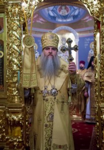 Божественная литургия и новогодний молебен в Свято-Троицком кафедральном соборе города Саратова