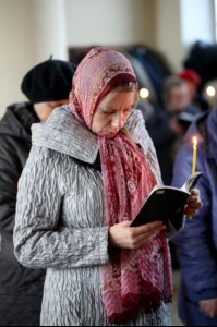 Великое повечерие с чтением канона преподобного Андрея Критского в Свято-Троицком кафедральном соборе г. Вольска