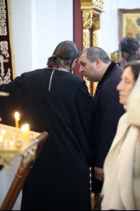 Божественная литургия в храме во имя святого великомученика Георгия Победоносца г.Саратова