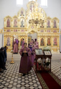Божественная литургия в храме во имя святого благоверного князя Александра Невского г.Ртищево