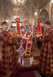 Божественная литургия в Свято-Троицком кафедральном соборе г. Покровска