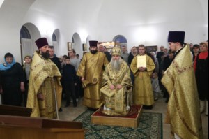 Божественная литургия в храме в честь Благовещения Пресвятой Богородицы г.Саратова