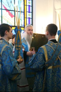 Всенощное бдение на Архиерейском подворье – храме в честь иконы Божией Матери «Утоли моя печали» г.Саратова
