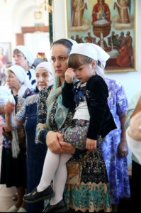 Божественная литургия в храме во имя Архангела Михаила с. Михайловка Саратовского района