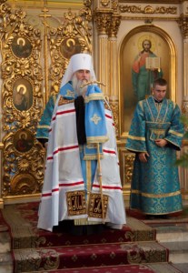 Всенощное бдение в храме в честь Покрова Пресвятой Богородицы г.Саратова